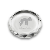 Bedlington Terrier Deep Etched Paperweight