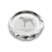 German Shorthaired Pointer Deep Etched Paperweight