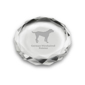 German Wirehaired Pointer Deep Etched Paperweight