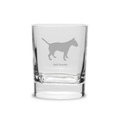 Bull Terrier Luigi Bormioli 11.75 oz Square Round Double Old Fashion Glass