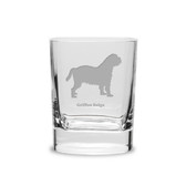 Griffon Beige Luigi Bormioli 11.75 oz Square Round Double Old Fashion Glass