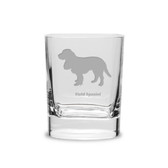 Field Spaniel Luigi Bormioli 11.75 oz Square Round Double Old Fashion Glass