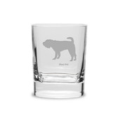 Shar Pei Luigi Bormioli 11.75 oz Square Round Double Old Fashion Glass