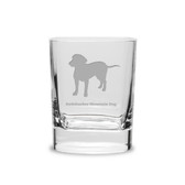 Entlebucher Mountain Dog Luigi Bormioli 11.75 oz Square Round Double Old Fashion Glass