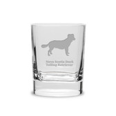 Nova Scotia Duck Tolling Retriever Luigi Bormioli 11.75 oz Square Round Double Old Fashion Glass