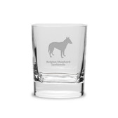 Belgian Shepherd Laekenois Luigi Bormioli 11.75 oz Square Round Double Old Fashion Glass