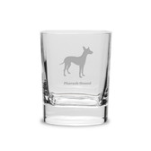 Pharaoh Hound Luigi Bormioli 11.75 oz Square Round Double Old Fashion Glass