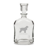 American Cocker Spaniel 23.75 oz Classic Whiskey Decanter