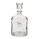 Belgian Shepherd Malinois 23.75 oz Classic Whiskey Decanter