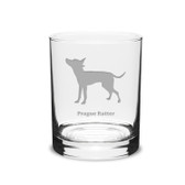Prague Ratter Deep Etched 14 oz Classic Double Old Fashion Glass