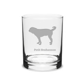 Petit Brabanson Deep Etched 14 oz Classic Double Old Fashion Glass