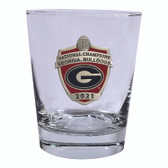 Georgia Bulldogs 2021 National Champions Double Old Fashion Glass