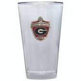 Georgia Bulldogs 2021 National Champions Pint Glass