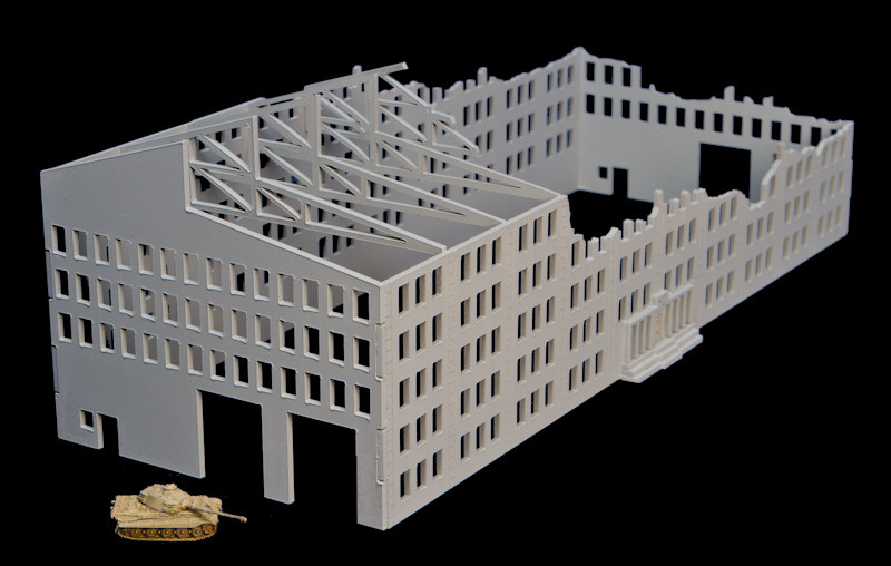 6mm Scale Wargame Factories Industrial Building Scenery 4 items
