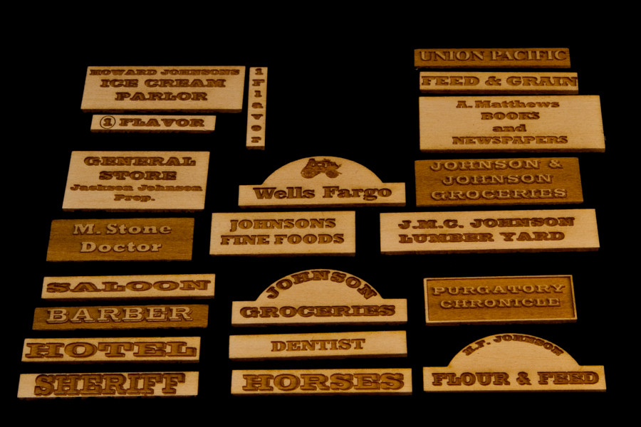 Old West Signs V2 0 28mwest101 Gamecraft Miniatures