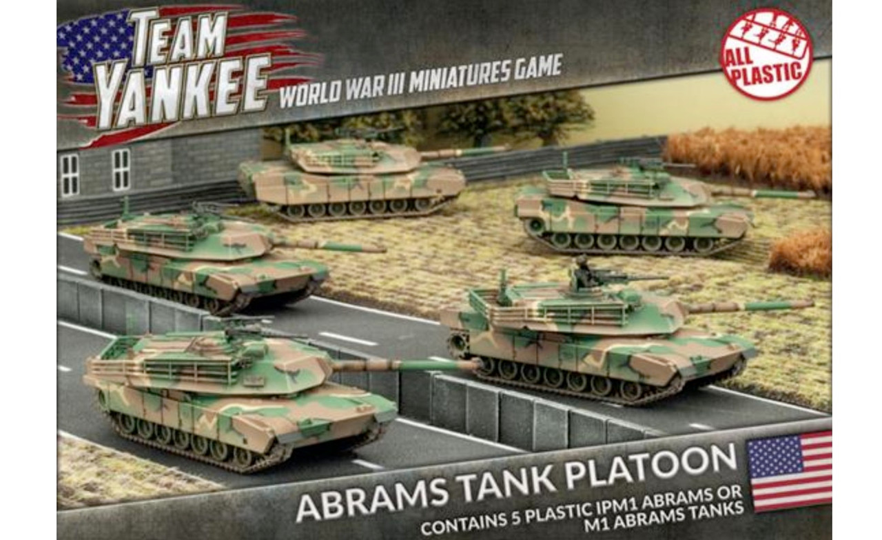 American Team Yankee Tubx08 Abrams Tank Platoon Cold War Other Miniatures War Games