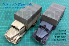 SdKfz 305 3-ton 4x2 Cargo Truck 1:56th scale // 28mm