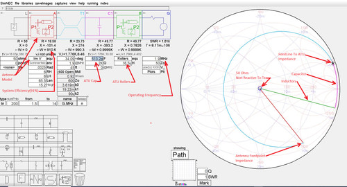 **Model Your Own Antenna, Feedline & ATU System!  One Program Does It All**

--Free Download From AE6TY Website

--Included: NEC2C Antenna Modeling Engine; SimSmith Feedline & ATU Modeling All in one program!  

--Upon Request, Gary-K7EMF will email you entire setup files for an inverted V antenna, Loop antenna(both side & corner excitation)

--After installing your antenna setup file, all you need to do is enter your antenna length, height & feedline length and you can start

   tuning the ATU as if you were on the air!!  SimNec will tell you what your ATU parameters are.  If the parameters are within range

   of your ATU, you are "good to go".  If outside the parameters of your ATU, you may modify antenna length and feedline length to 

   bring your ATU parameters within range!  No more "Cut and Try"!

 

