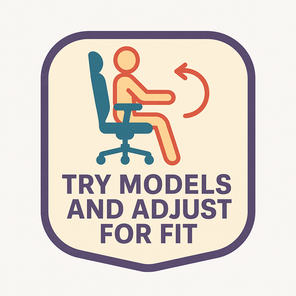 Try models and adjust for fit icon