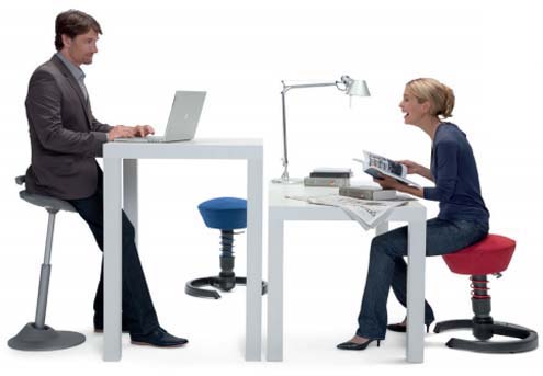Active Sitting Ergonomic Chairs for Height-Adjustable Work Surface