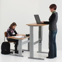 Power Adjustable Height Workstations - Standing Desk, Sit-Stand Desk, Stand-up Desk, Sit to Stand Desk