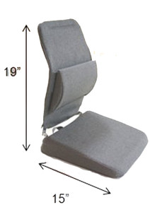 Sacro Ease Lifting Wedge Seat Cushion & Back Support  