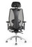 tCentric Hybrid Synchro Glide Mesh Back Executive Chair with Adjustable Headrest, The ergoCentric headrest can be adjusted to exactly where you need it. Three pivot points -Seven inch vertical and horizontal adjustments, Durable cast aluminum design and pivot mechanisms for endless adjustability