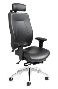  ergoCentric eCentric High Back Executive Chair with Headrest - Synchro Glide