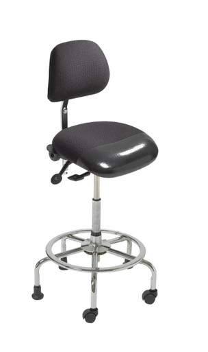 ergoCentric Sit Stand Chair & Stool with Backrest 