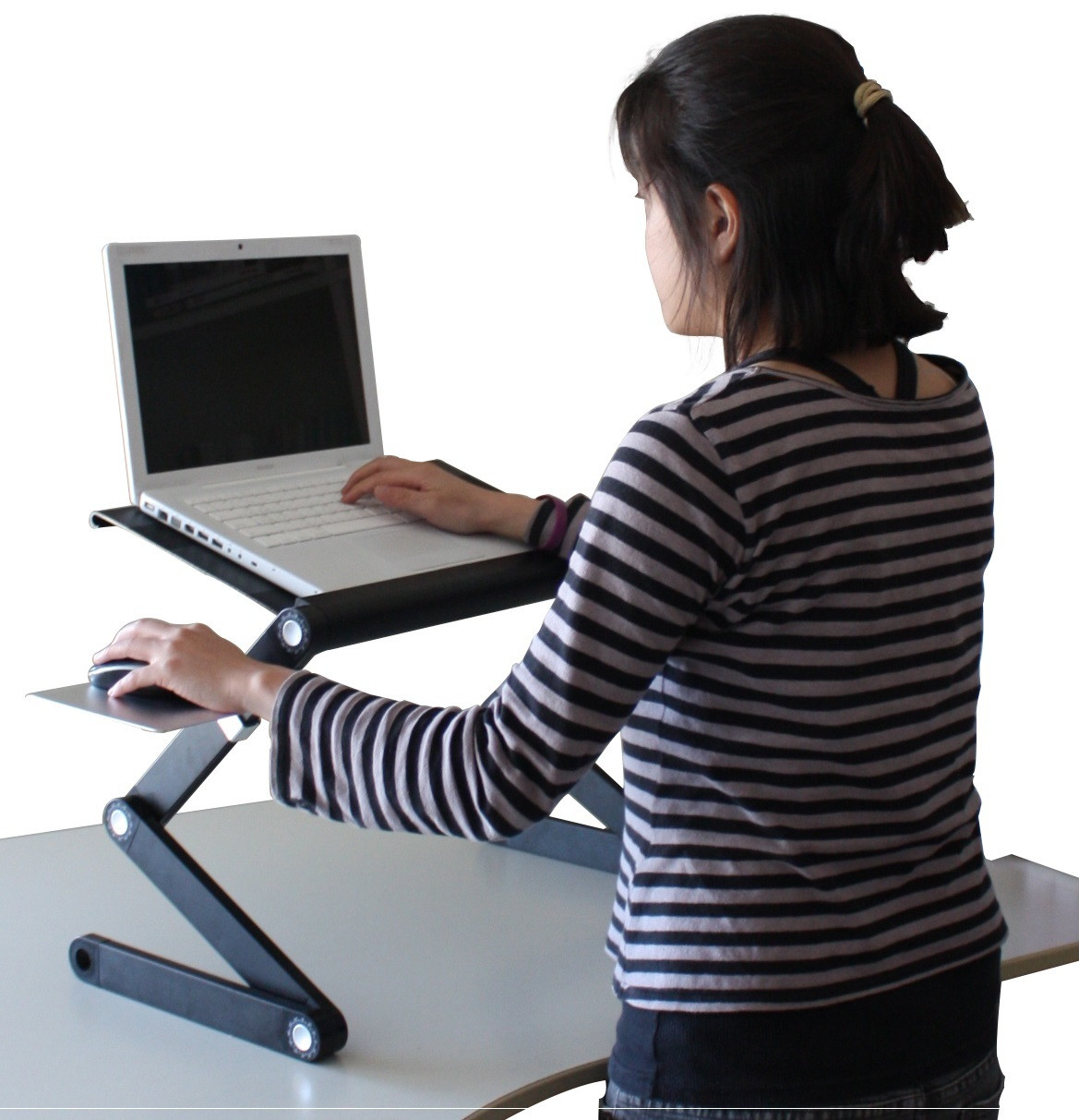 Laptop Stand & Standing Desk Black - Uncaged Ergonomics