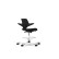 HÅG Capisco Puls 8020 chair in black plastic with white base and foot ring