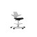 HÅG Capisco Puls 8020 chair in light gray plastic with silver base and foot ring