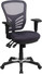 Contemporary Mesh Mid Back Ergonomic Office Chair, Dark Gray