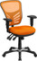 Contemporary Mesh Mid Back Ergonomic Office Chair, Orange