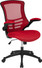 Task Office Chair with Flip UP Arm, Red Mesh 