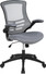 Task Office Chair with Flip UP Arm, Dark Gray Mesh