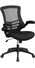 Task Office Chair with Flip UP Arm, Black Mesh