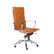 Dirk High Back Office Chair in Cognac and Chrome