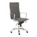 Dirk High Back Office Chair in Gray and Chrome