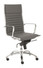 Dirk High Back Office Chair in Black and Chrome