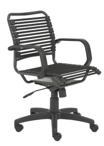 Bungee Desk Chair Euro Style Baba Flat w Adjustable Arms