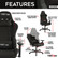 Gaming Chair TSF44 Black Features