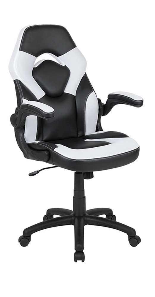 HealthyPosture PC Gaming Chair Racing Desk Chair with Foldable Arms
