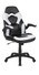  HealthyPosture PC Gaming Chair Racing Desk Chair with Foldable Arms, White/Black LeatherSoft