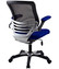 Edge Mesh Computer Chair with Flip-up Arms, back view