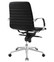 Groove Ribbed Back Office Chair in Black Back View