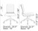 Jive Armless Mid Back Office Chair Dimensions