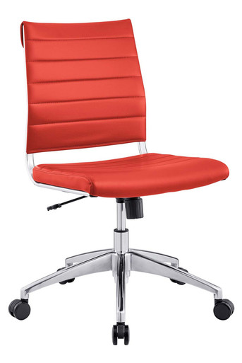 Jive Armless Mid Back Office Chair Red