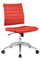 Jive Armless Mid Back Office Chair Red