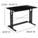 dimensions, Height Adjustable  Sit to Stand Home Office Desk, Black - (27.25-35.75"H)